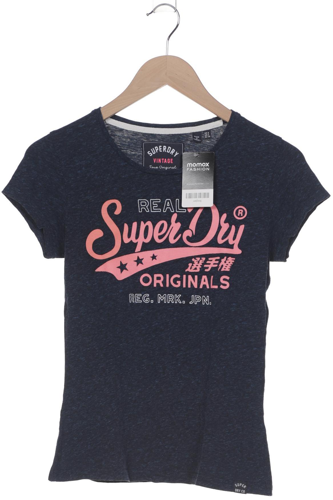 

Superdry Damen T-Shirt, marineblau, Gr. 36