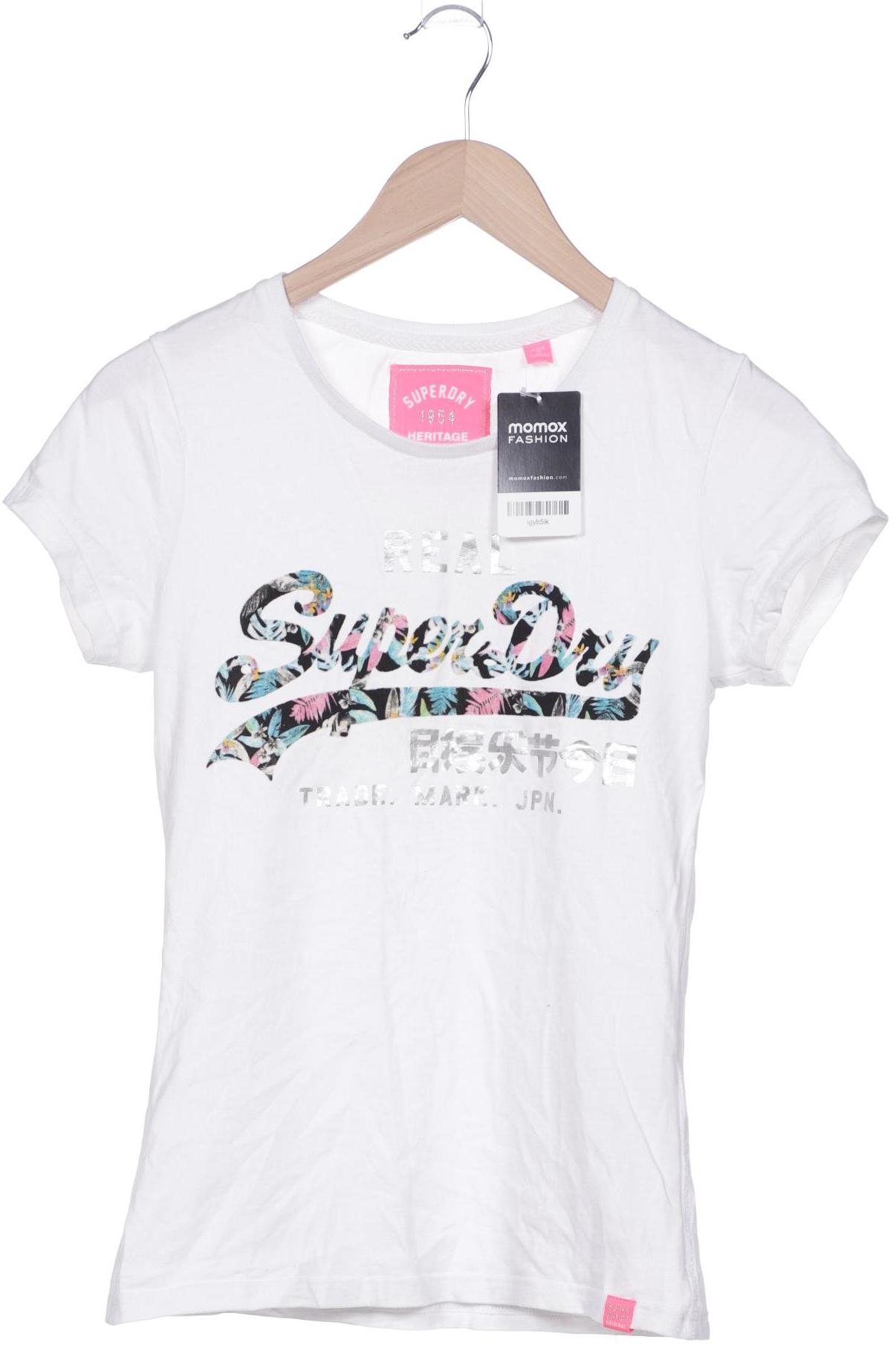 

Superdry Damen T-Shirt, weiß, Gr. 38