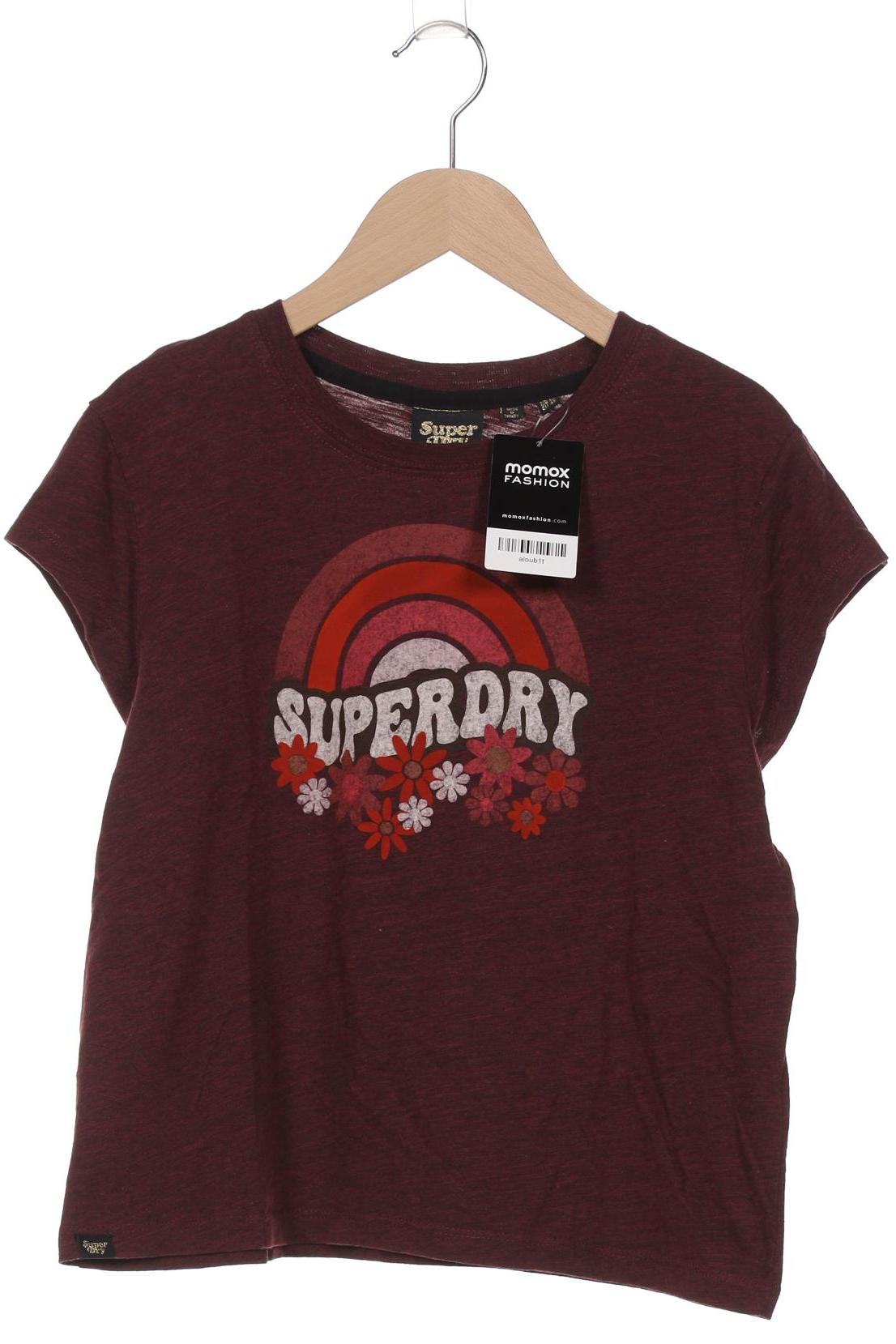 

Superdry Damen T-Shirt, bordeaux, Gr. 42