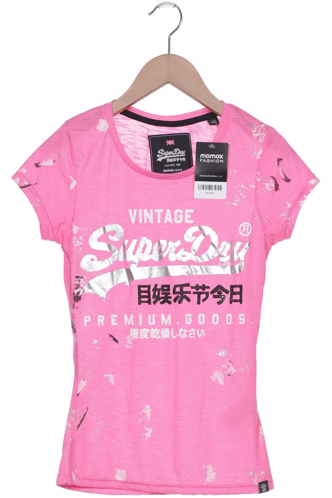 

Superdry Damen T-Shirt, pink, Gr. 34