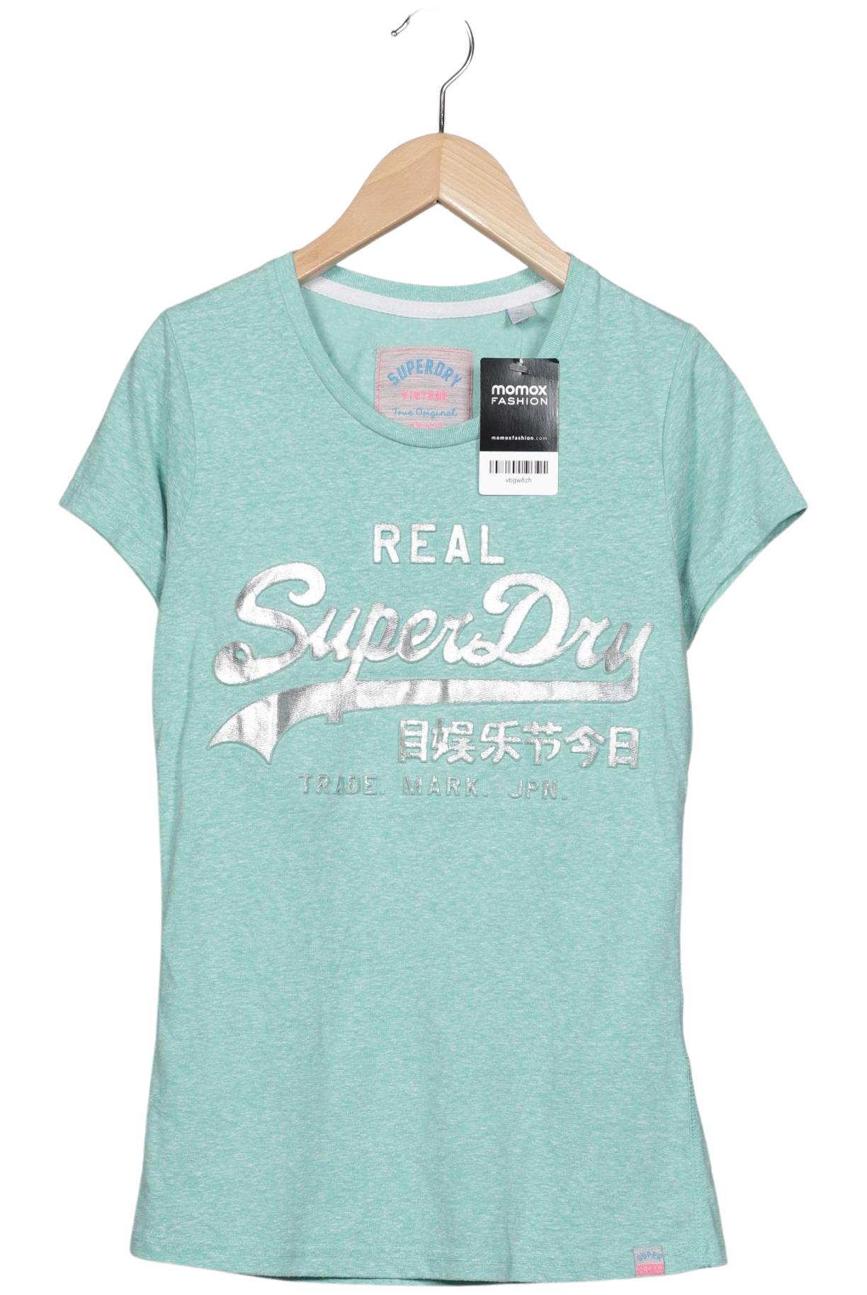 

Superdry Damen T-Shirt, hellgrün, Gr. 36