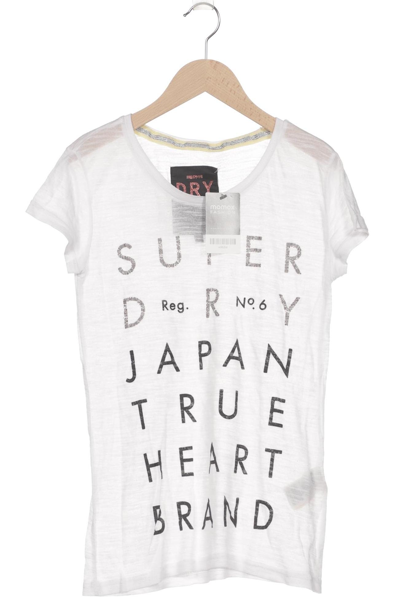 

Superdry Damen T-Shirt, weiß, Gr. 34