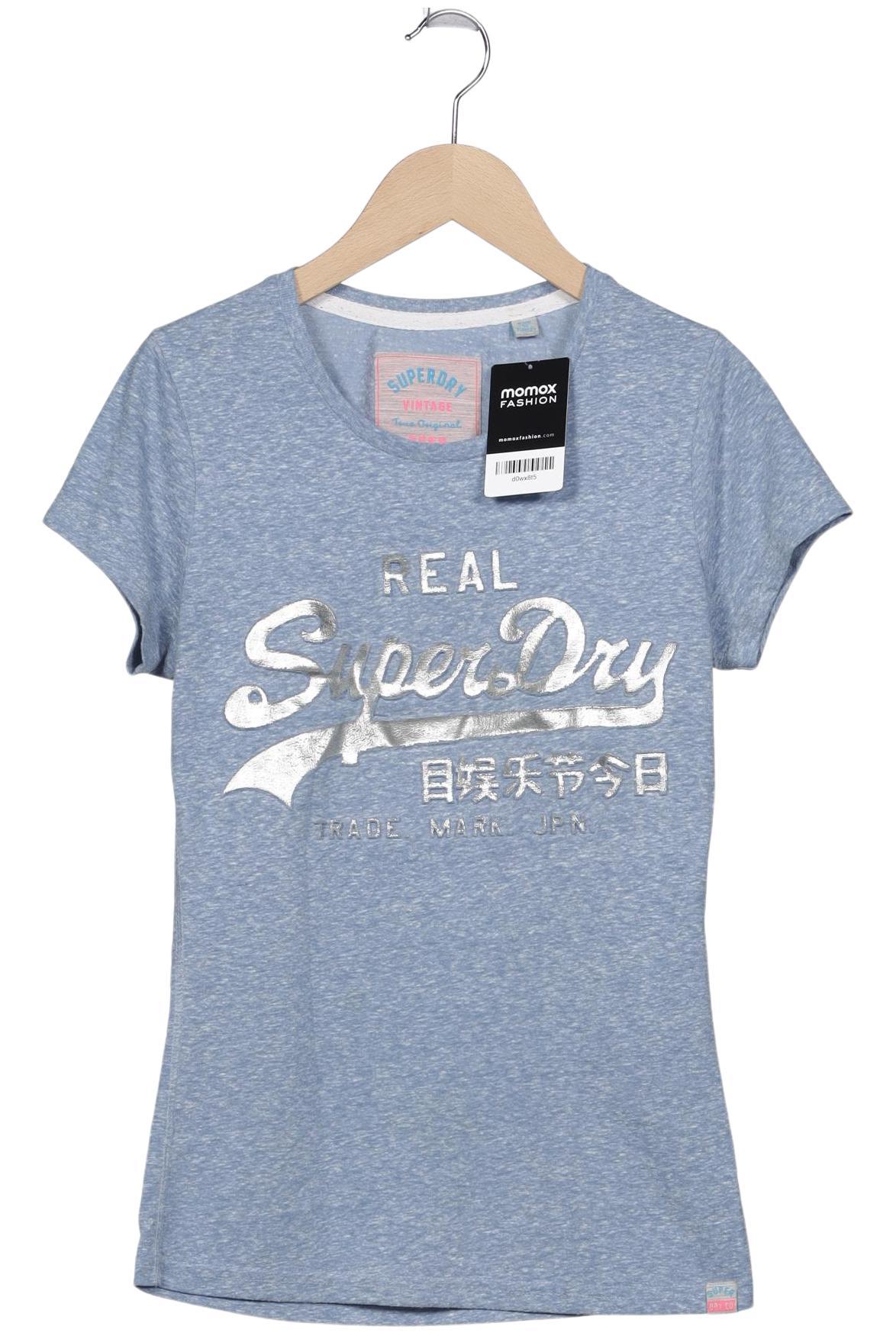 

Superdry Damen T-Shirt, blau, Gr. 36