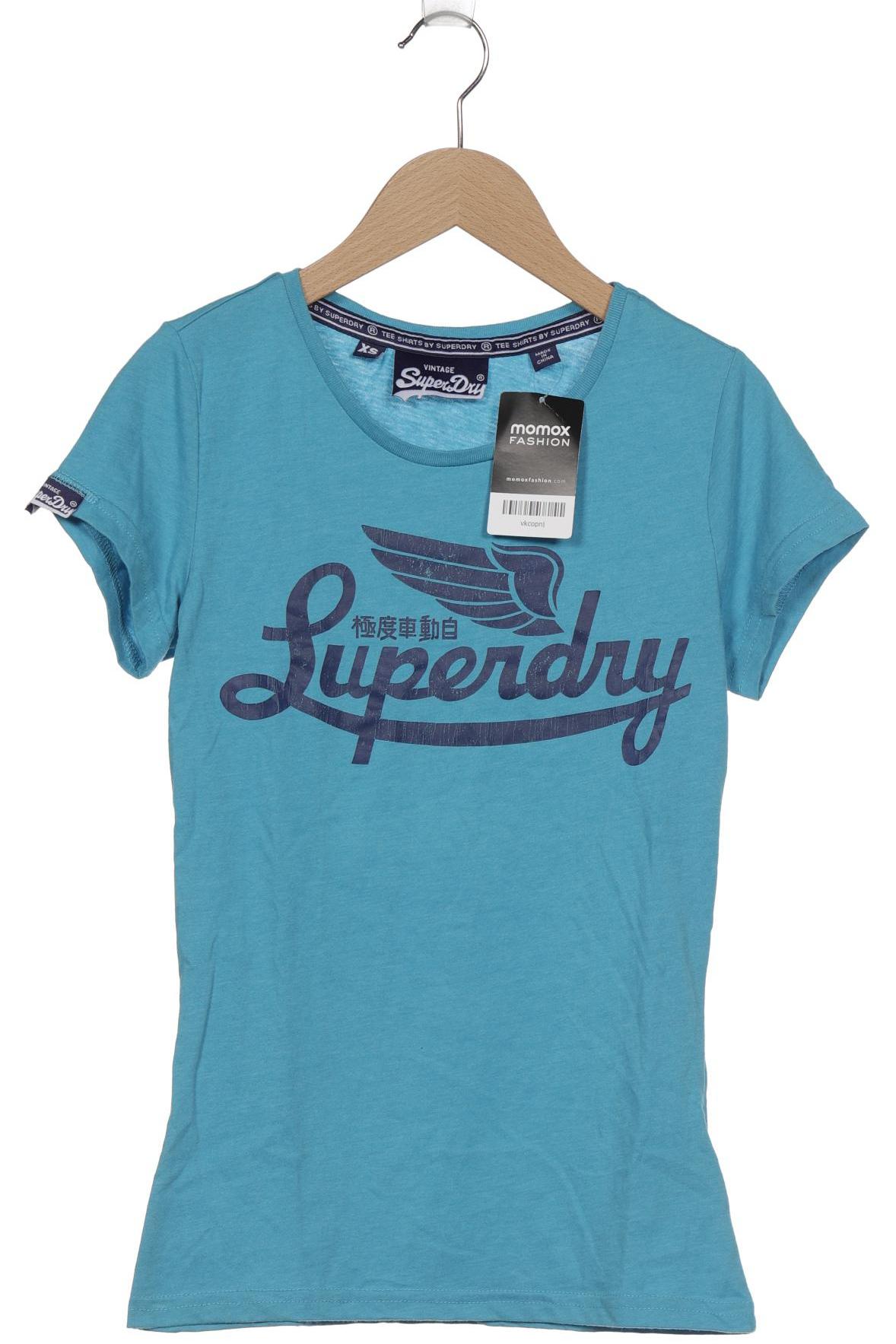 

Superdry Damen T-Shirt, blau, Gr. 34