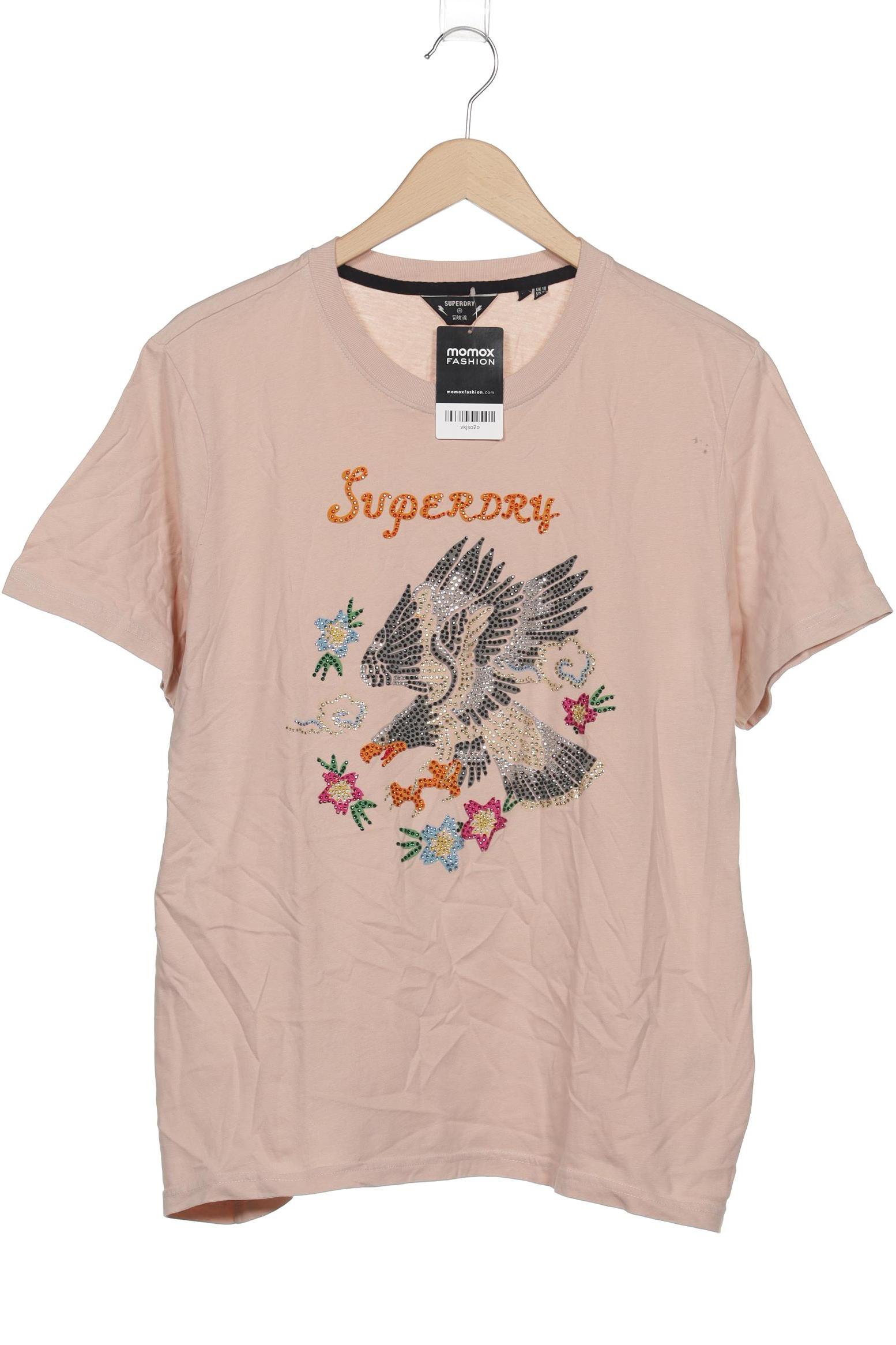 

Superdry Damen T-Shirt, beige, Gr. 46