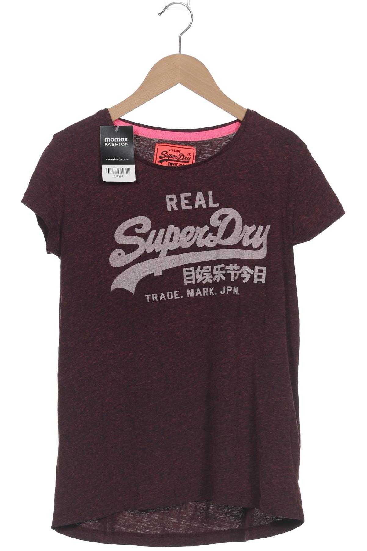 

Superdry Damen T-Shirt, bordeaux, Gr. 38