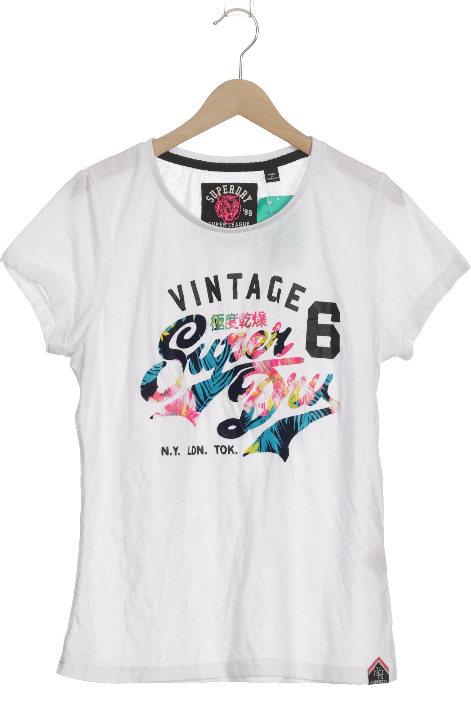 

Superdry Damen T-Shirt, weiß, Gr. 42