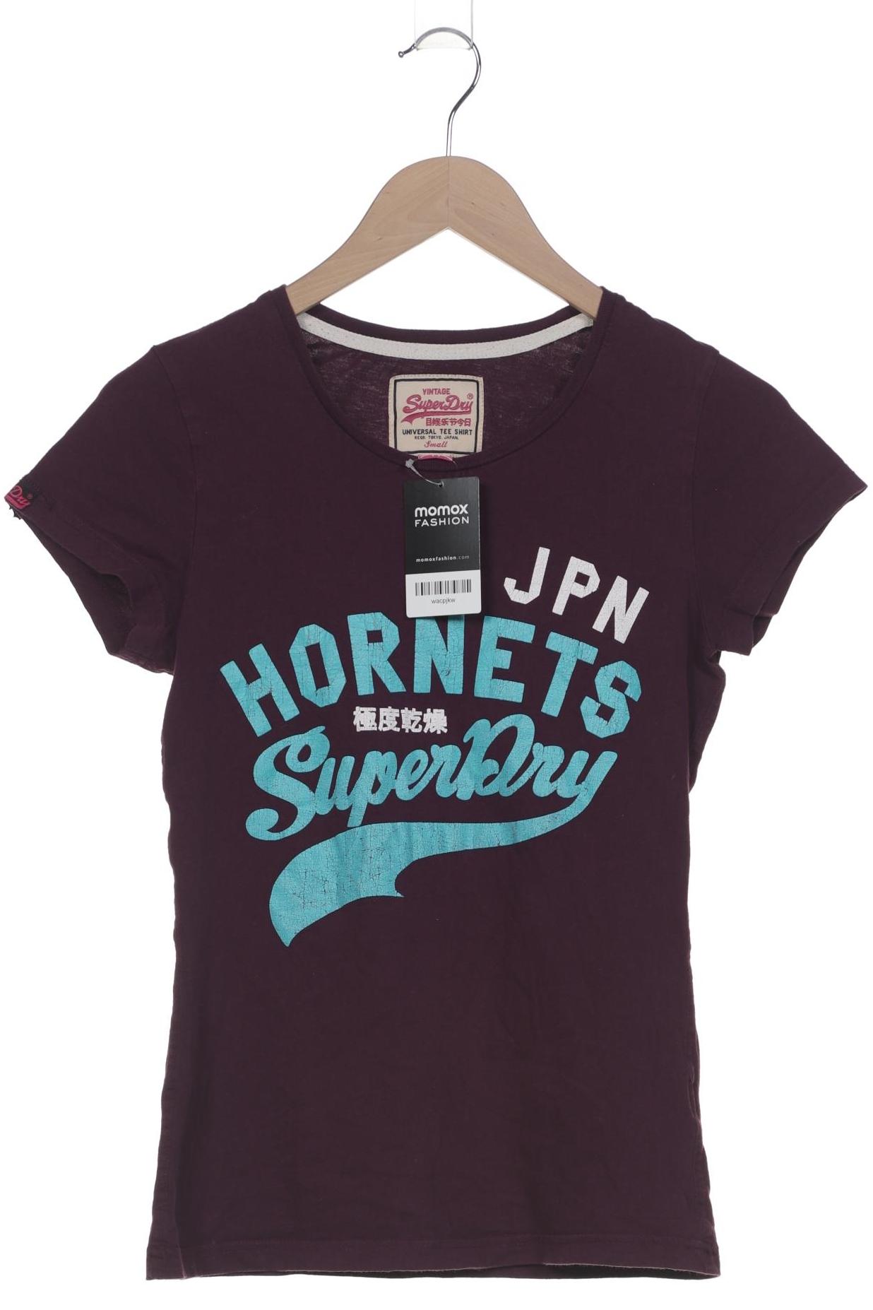 

Superdry Damen T-Shirt, bordeaux, Gr. 36