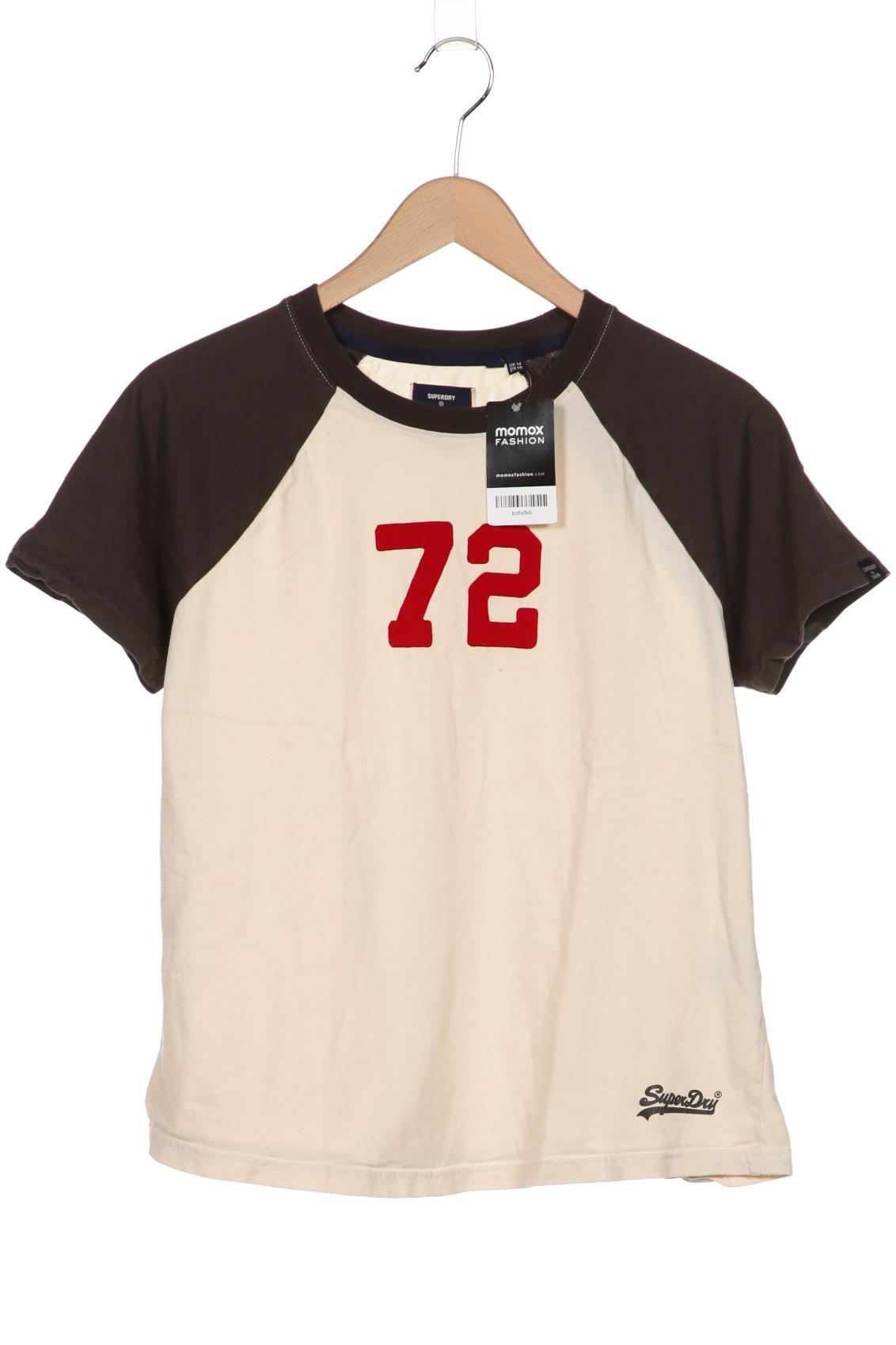 

Superdry Damen T-Shirt, cremeweiß, Gr. 42