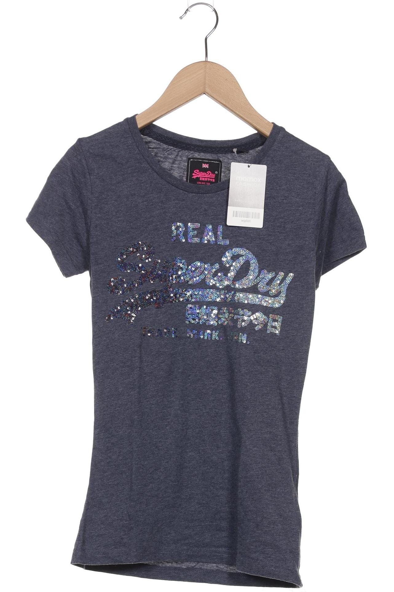 

Superdry Damen T-Shirt, marineblau, Gr. 34