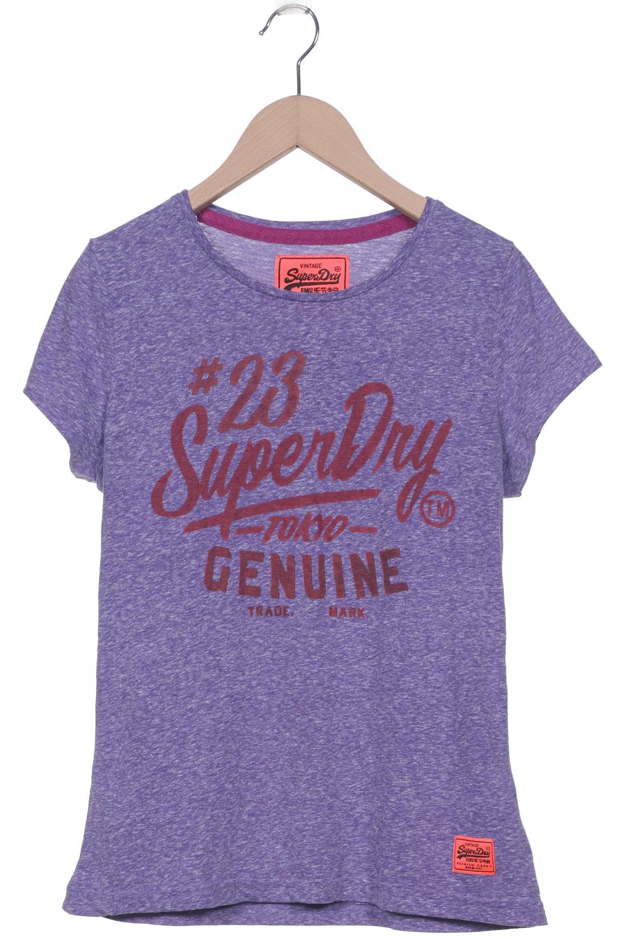 

Superdry Damen T-Shirt, flieder, Gr. 42