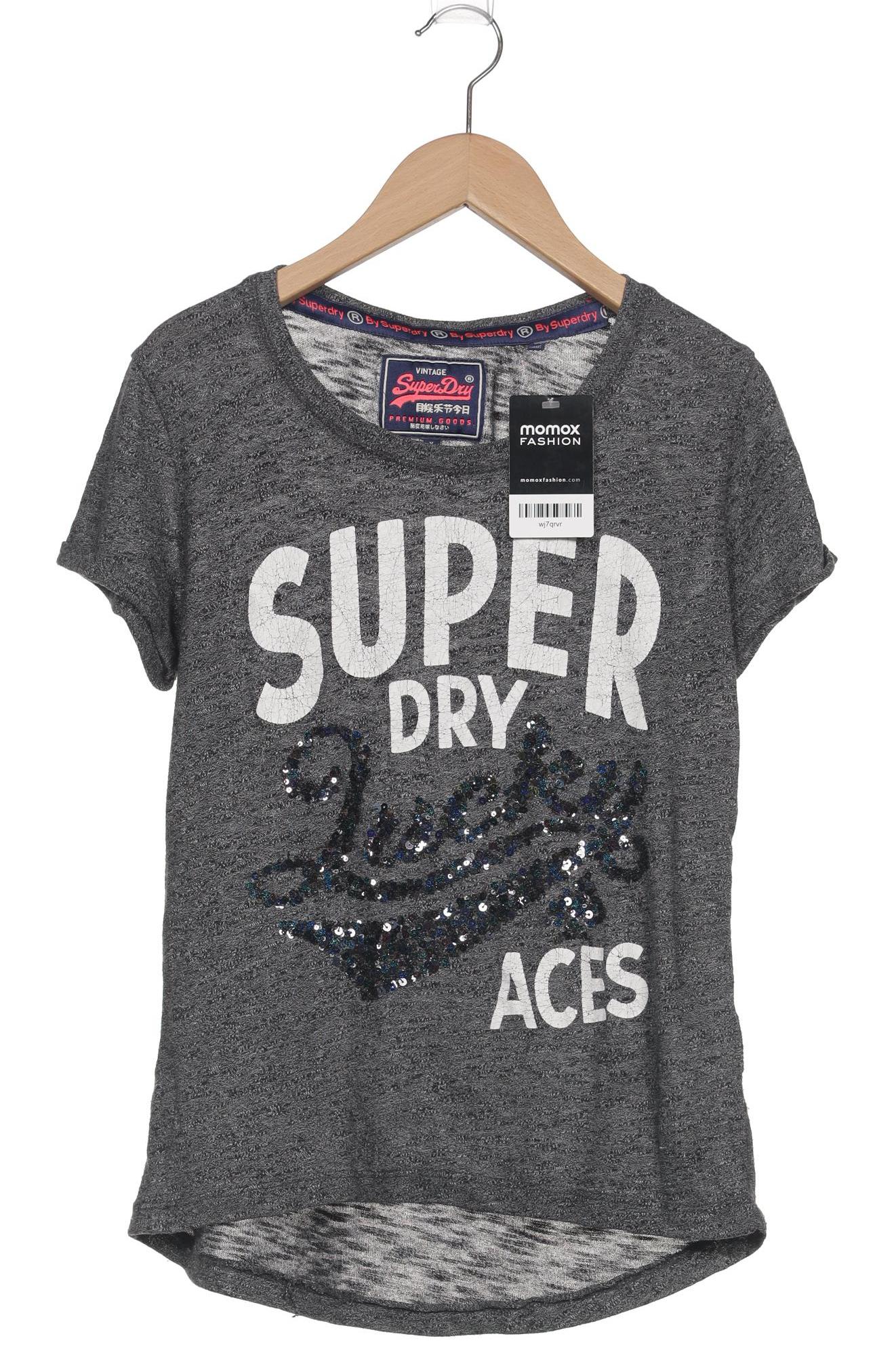 

Superdry Damen T-Shirt, grau, Gr. 34