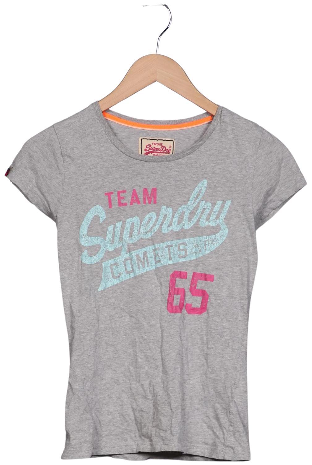 

Superdry Damen T-Shirt, grau, Gr. 34