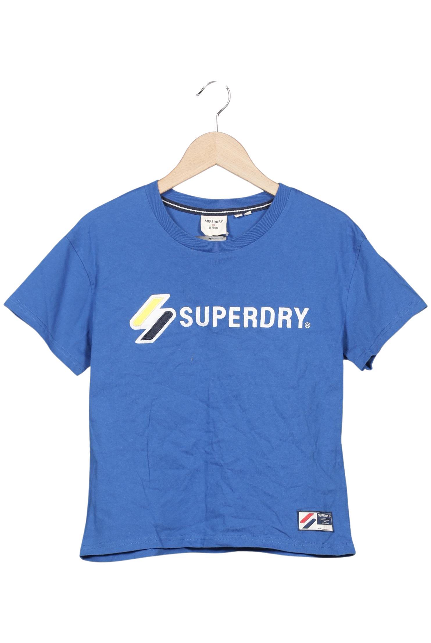 

Superdry Damen T-Shirt, blau, Gr. 38