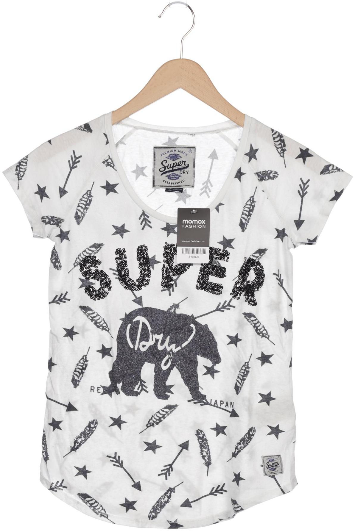 

Superdry Damen T-Shirt, weiß, Gr. 34
