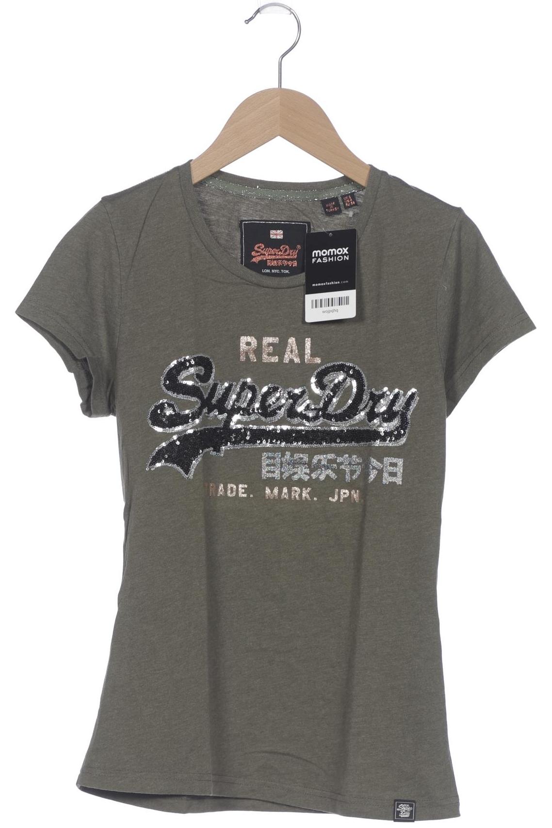 

Superdry Damen T-Shirt, grün, Gr. 36