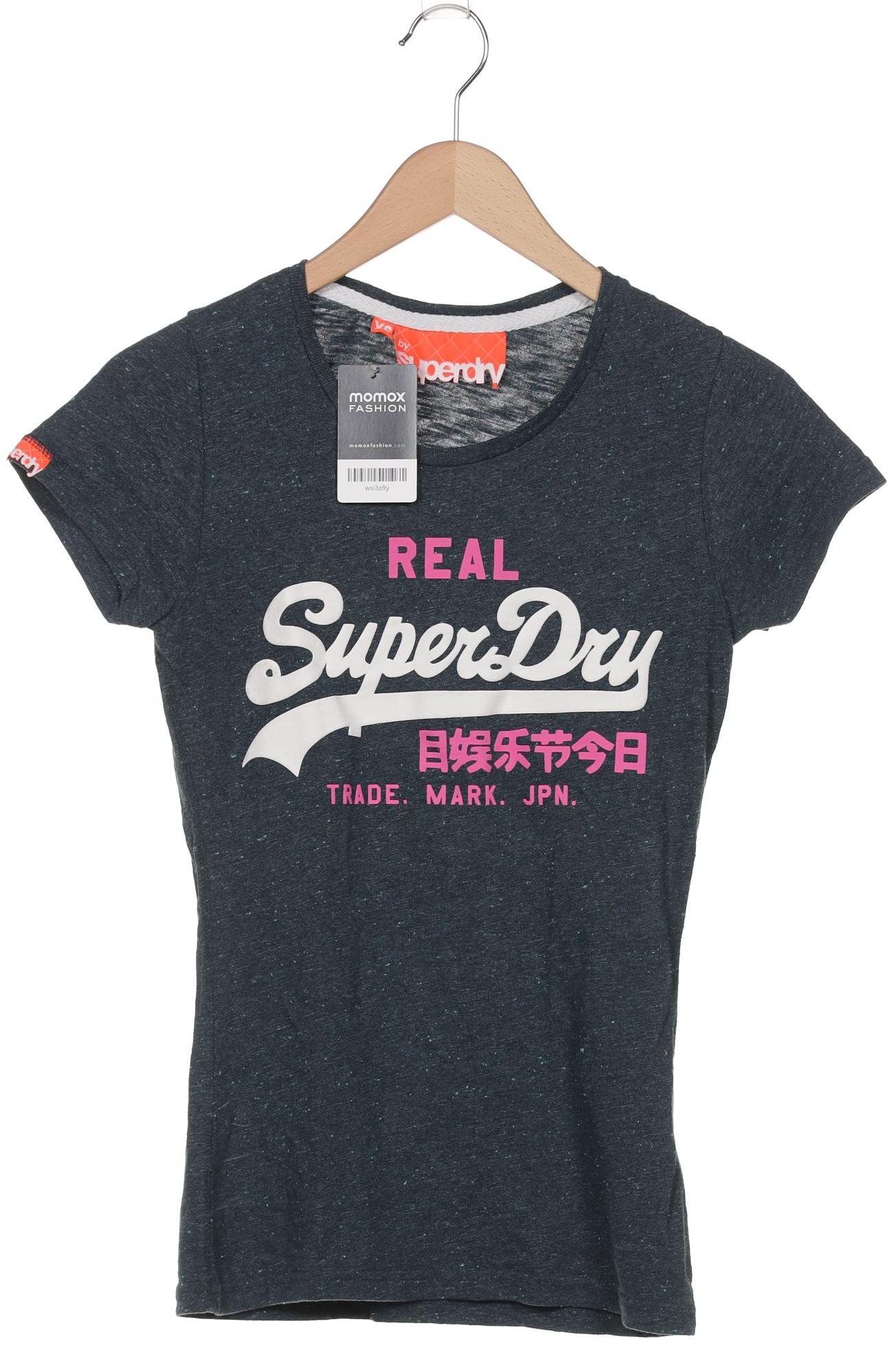 

Superdry Damen T-Shirt, marineblau, Gr. 34