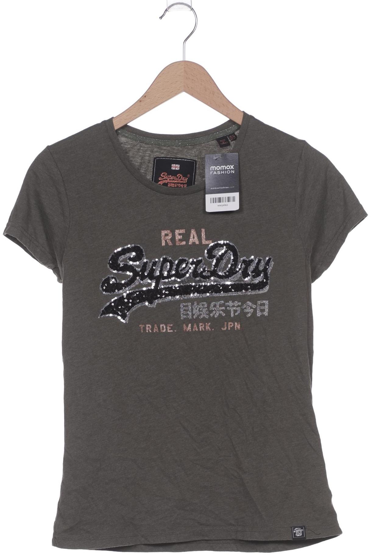 

Superdry Damen T-Shirt, grün, Gr. 42