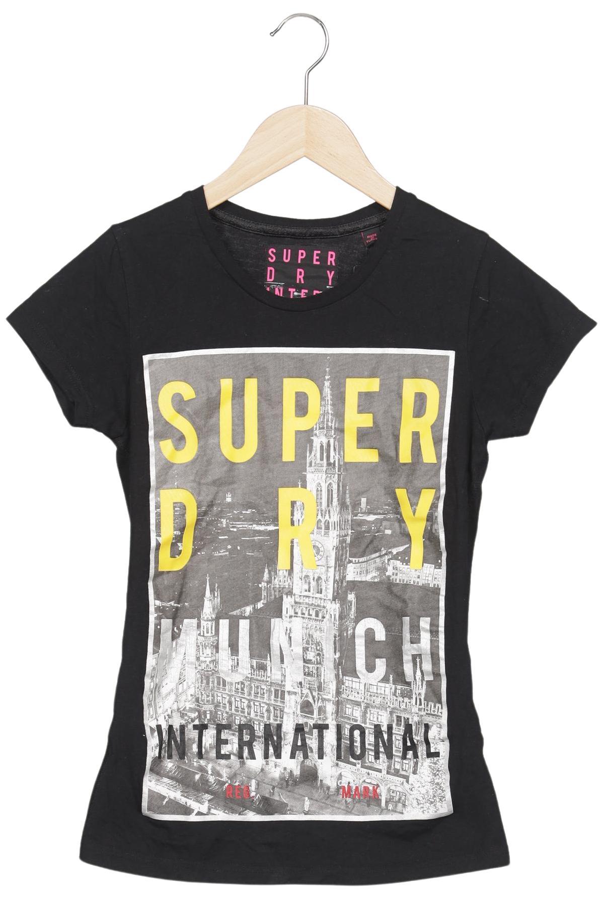 

Superdry Damen T-Shirt, schwarz, Gr. 34