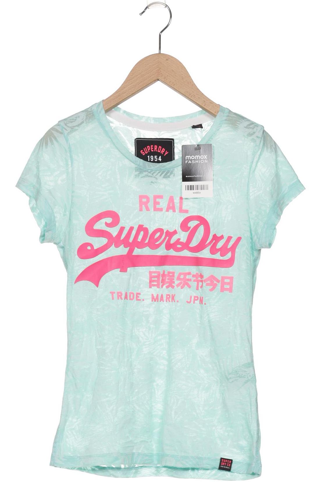 

Superdry Damen T-Shirt, hellgrün, Gr. 34