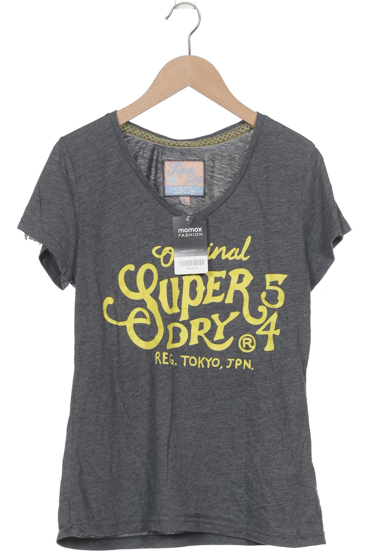 

Superdry Damen T-Shirt, grau, Gr. 42