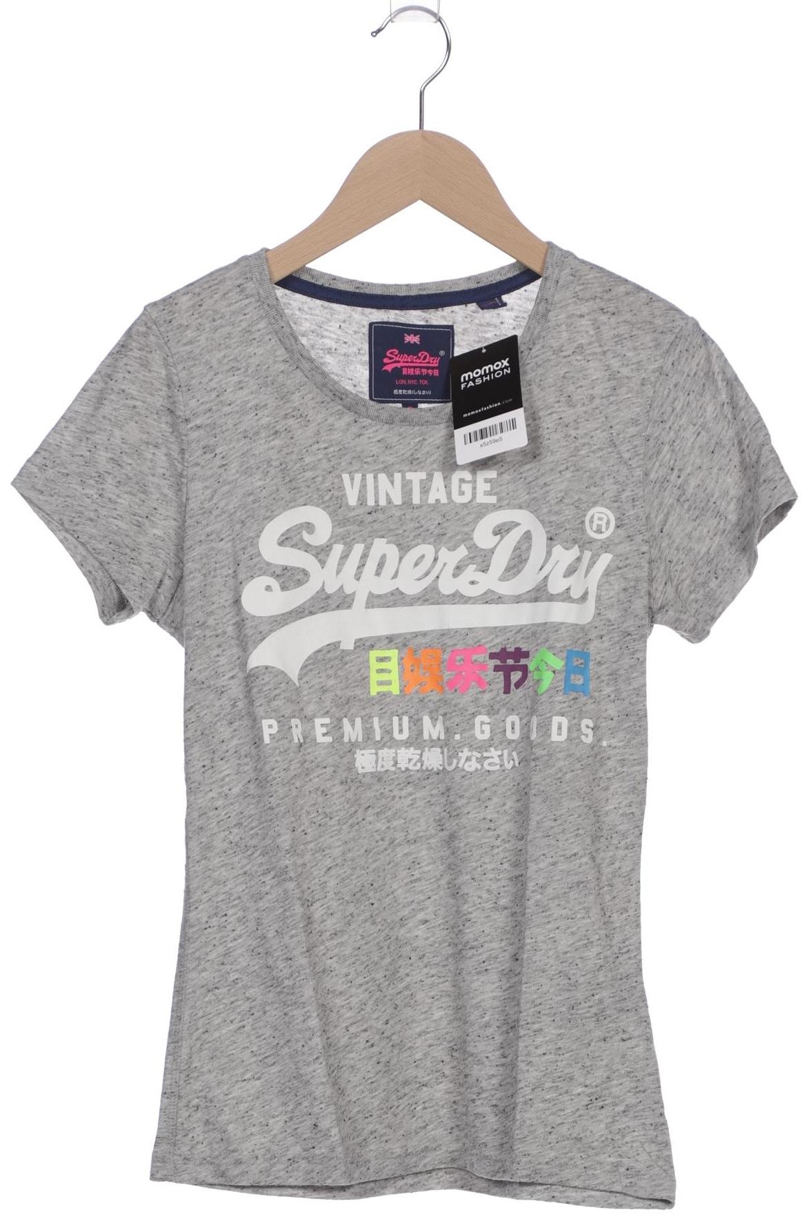 

Superdry Damen T-Shirt, grau, Gr. 36