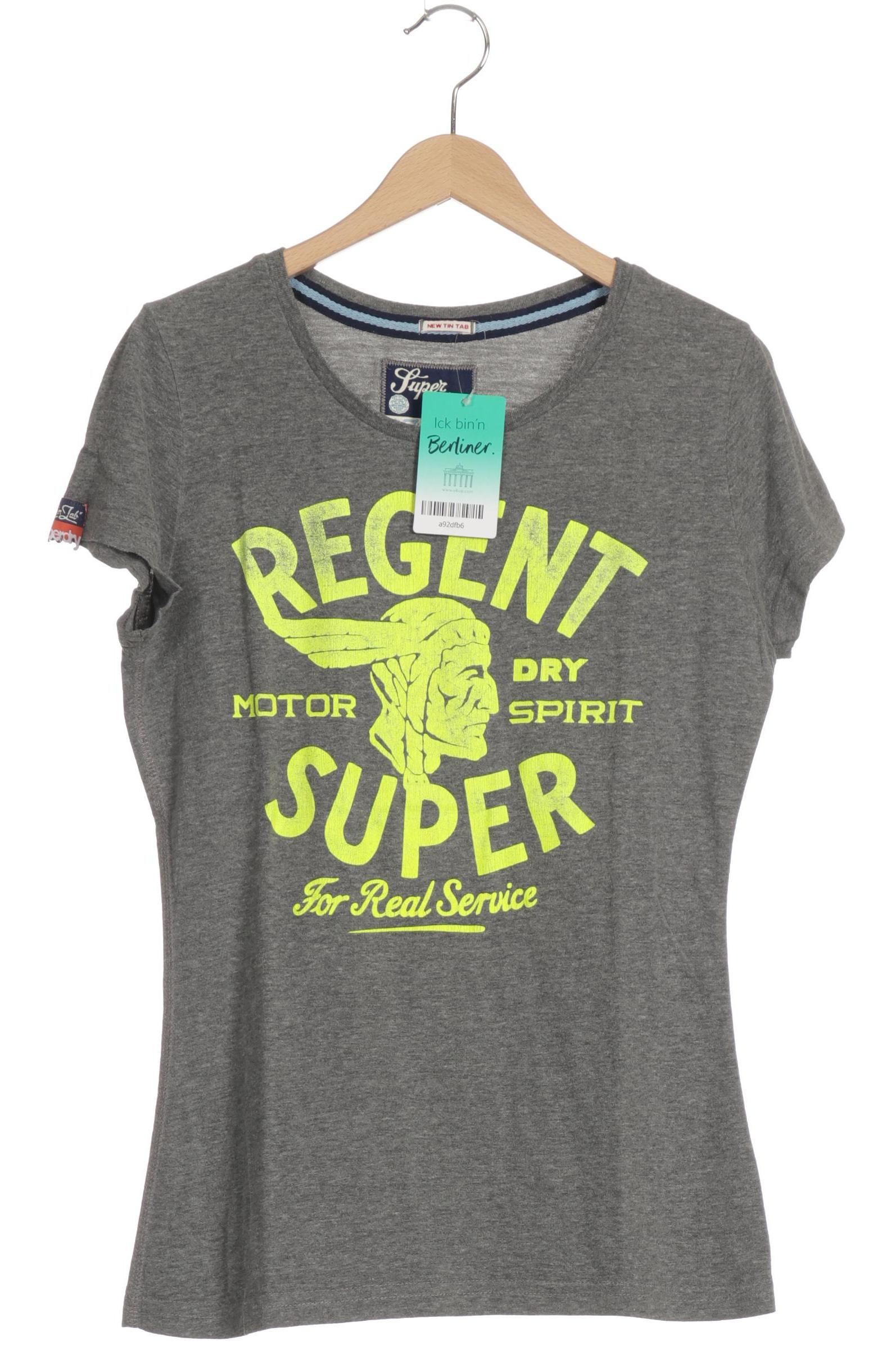 

Superdry Damen T-Shirt, grau, Gr. 38