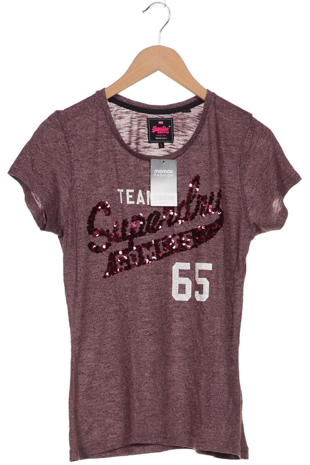 

Superdry Damen T-Shirt, bordeaux, Gr. 42