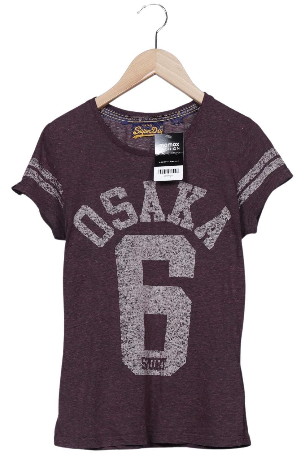 

Superdry Damen T-Shirt, bordeaux, Gr. 38