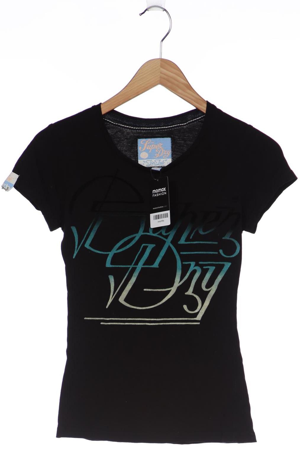 

Superdry Damen T-Shirt, schwarz, Gr. 34