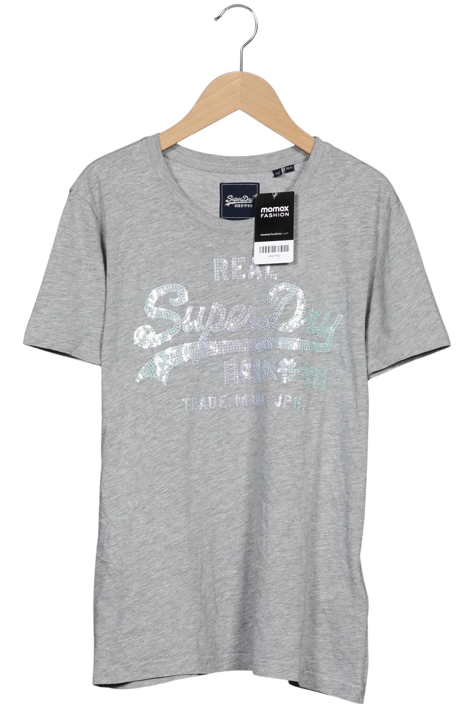 

Superdry Damen T-Shirt, grau, Gr. 42