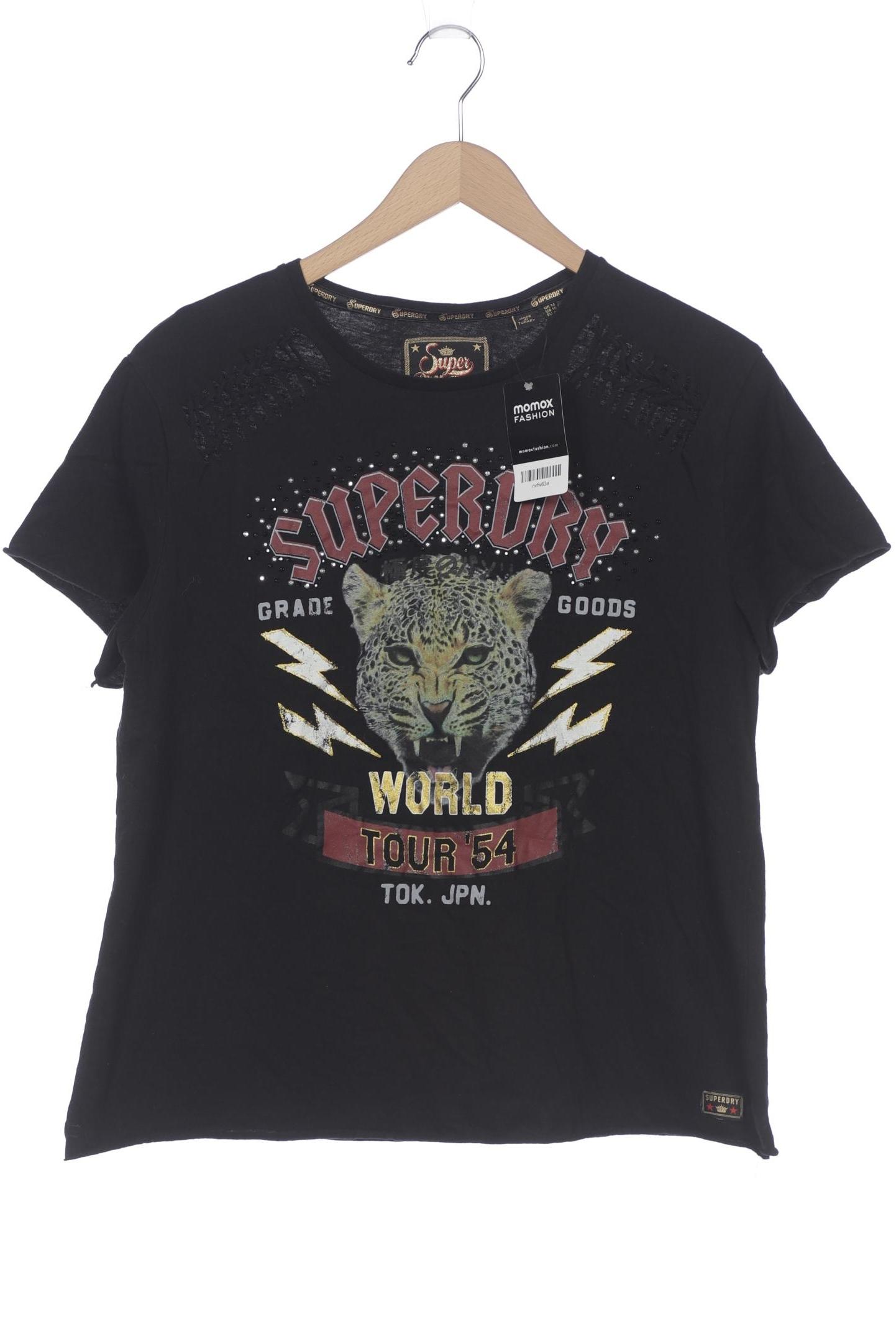 

Superdry Damen T-Shirt, schwarz, Gr. 42
