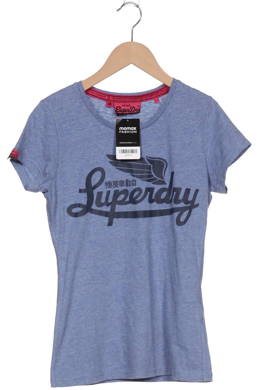 

Superdry Damen T-Shirt, blau, Gr. 36