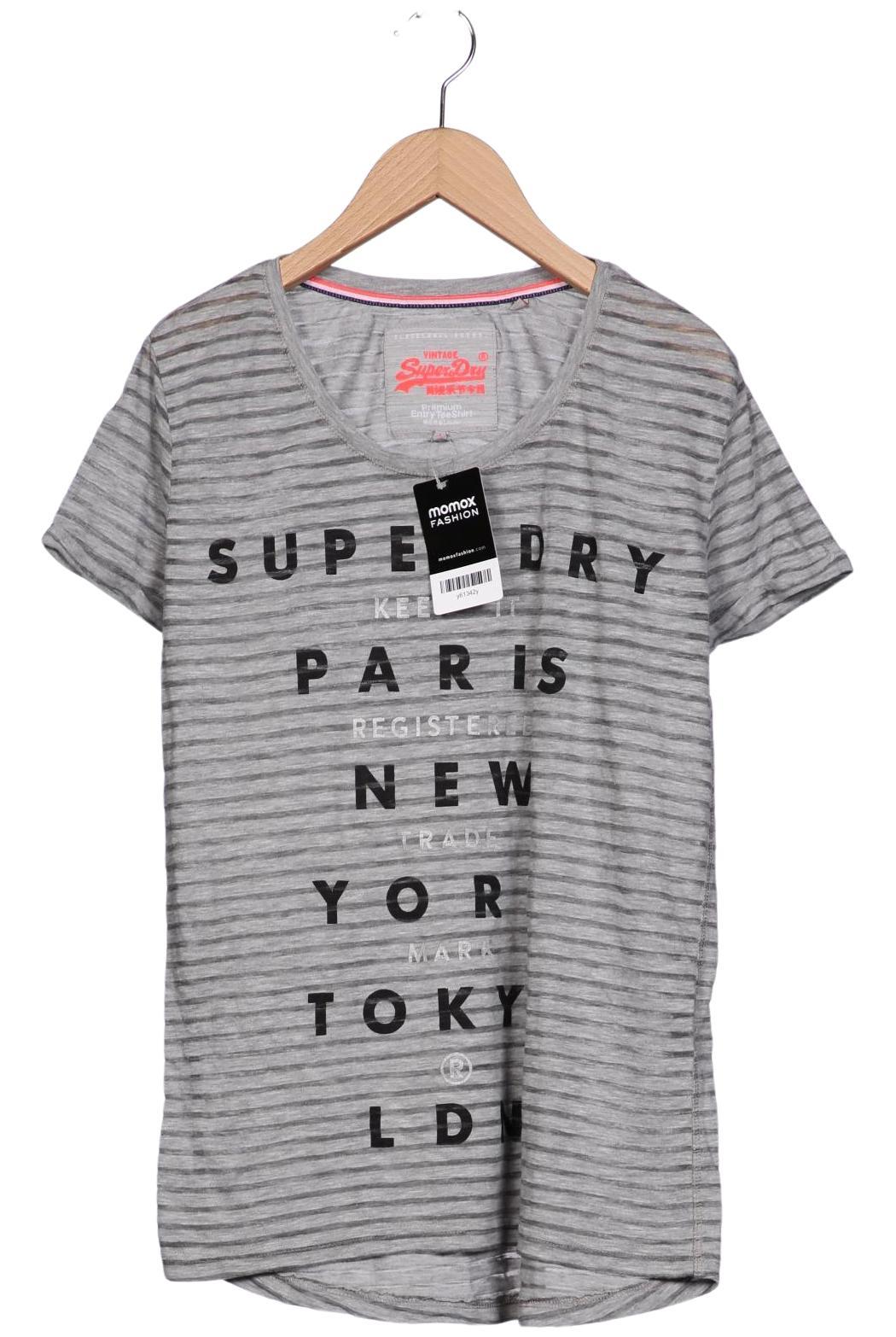 

Superdry Damen T-Shirt, grau, Gr. 34