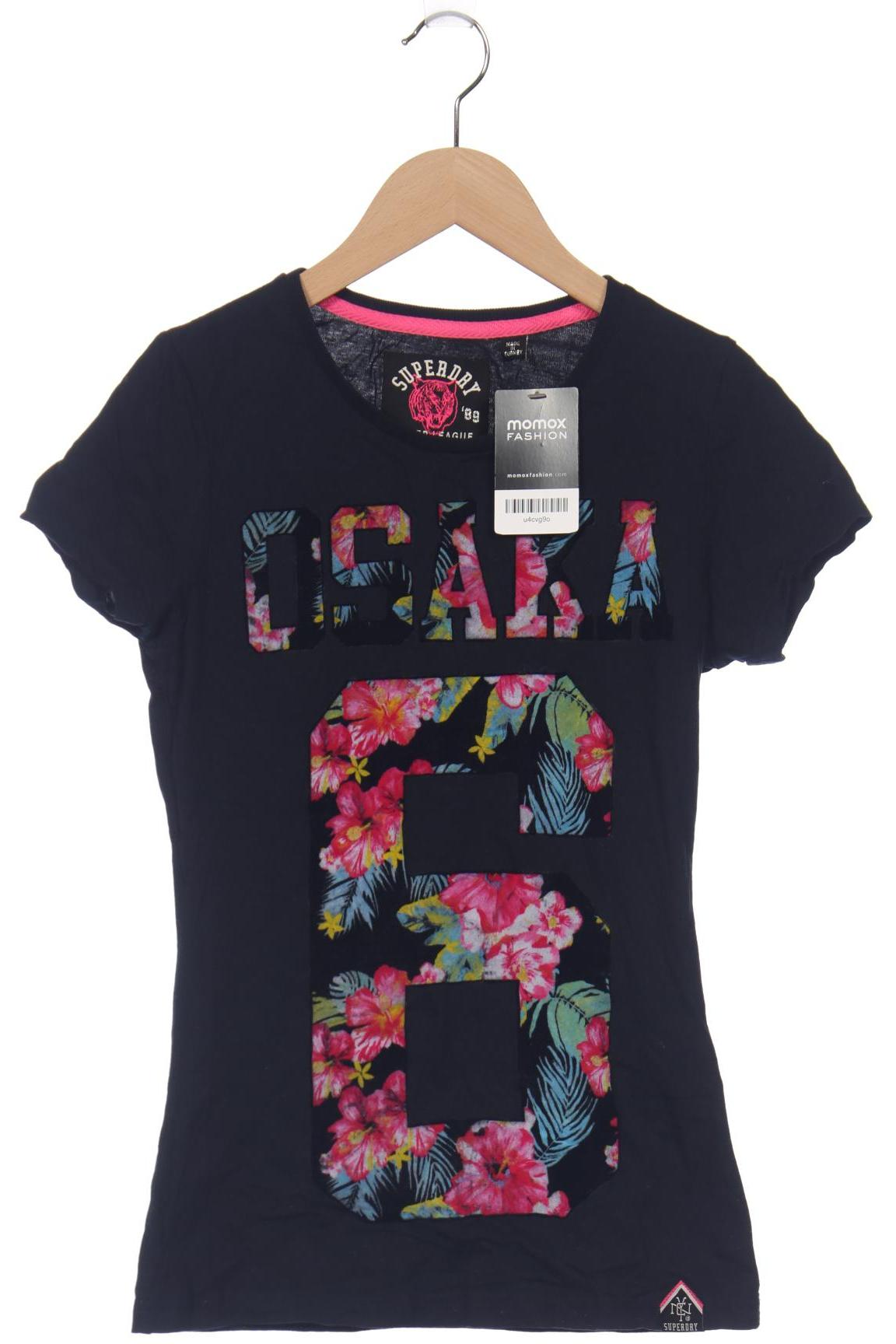 

Superdry Damen T-Shirt, marineblau, Gr. 34