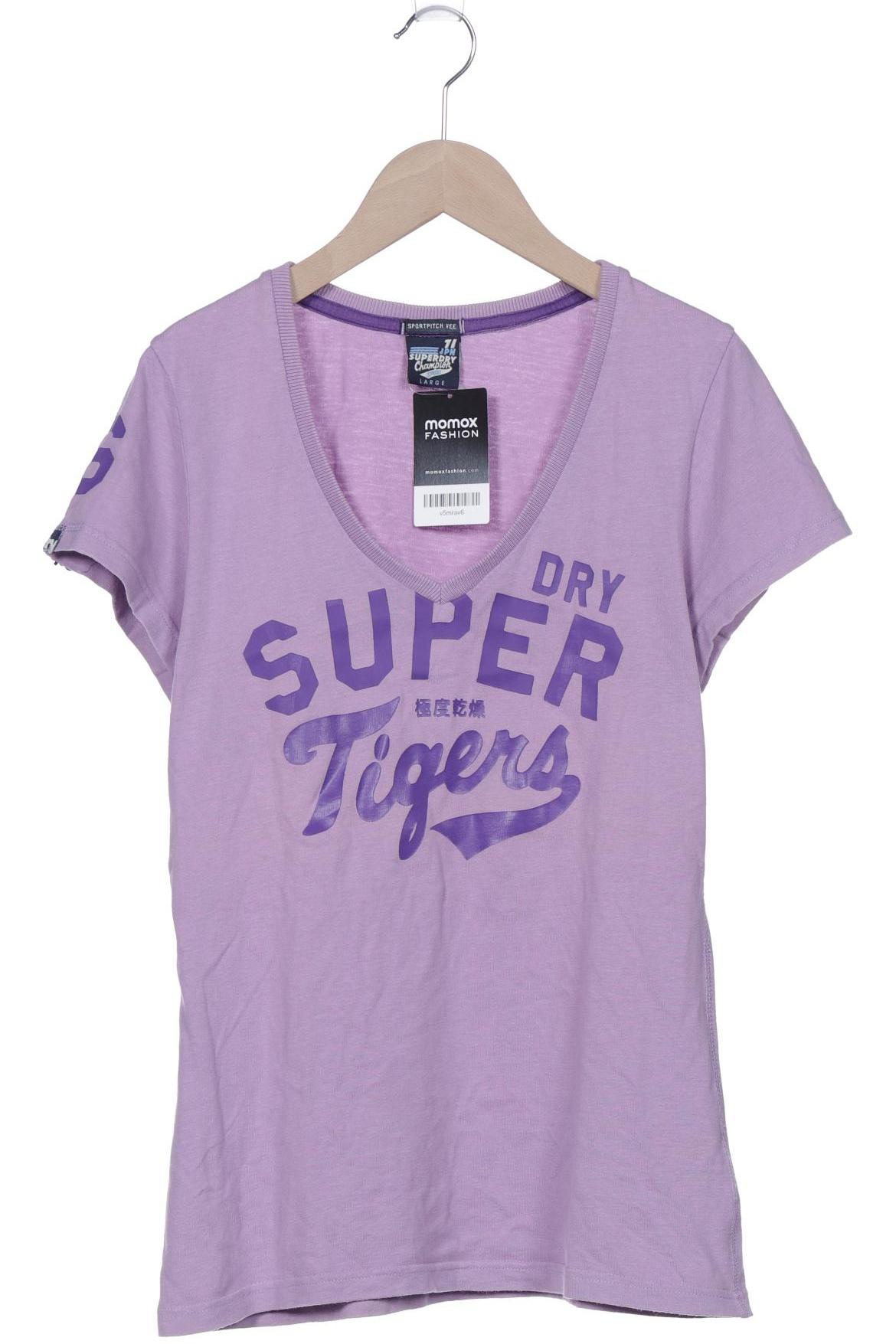 

Superdry Damen T-Shirt, flieder, Gr. 42