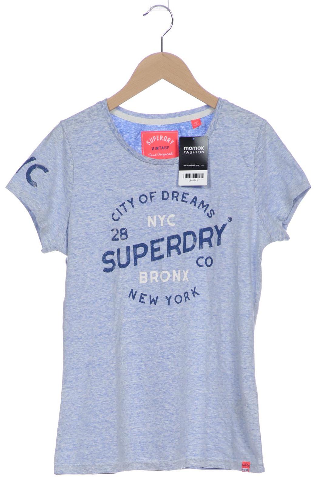 

Superdry Damen T-Shirt, blau, Gr. 38