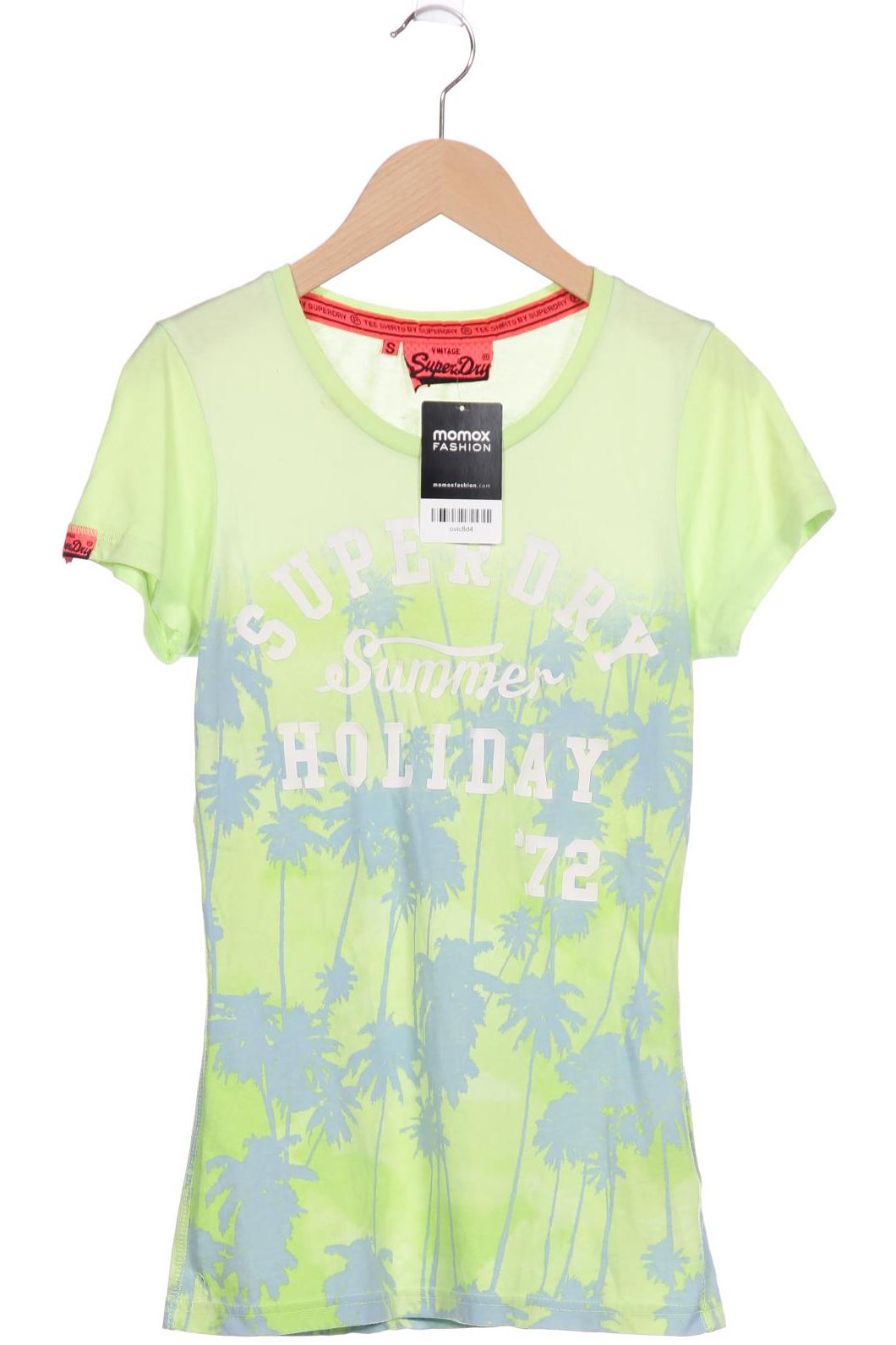 

Superdry Damen T-Shirt, hellgrün, Gr. 36