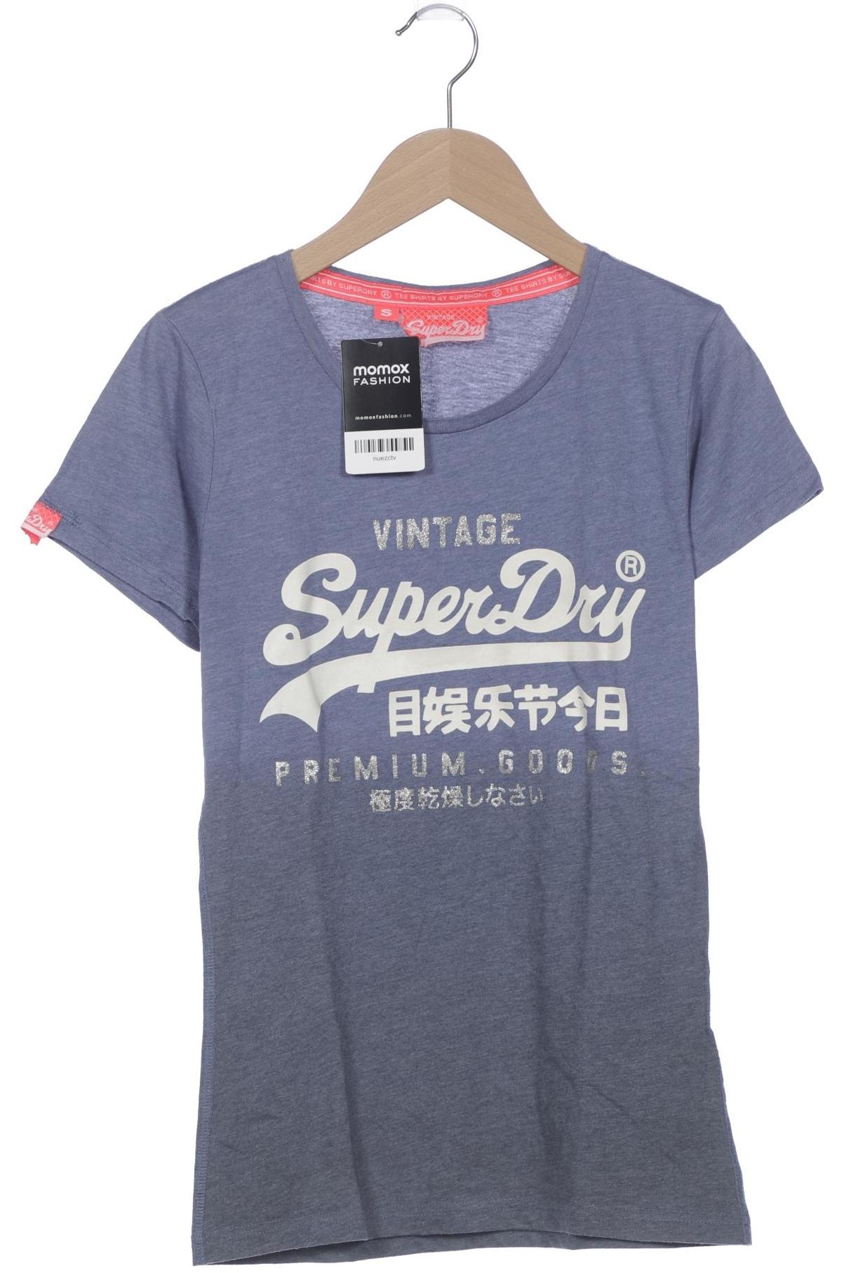 

Superdry Damen T-Shirt, blau, Gr. 36