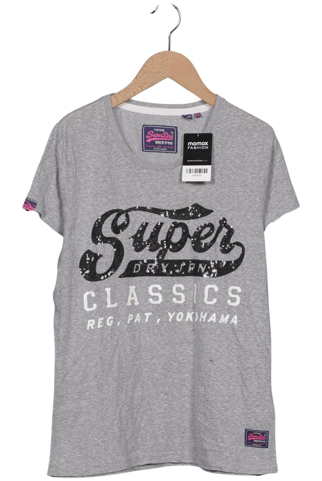 

Superdry Damen T-Shirt, grau, Gr. 44