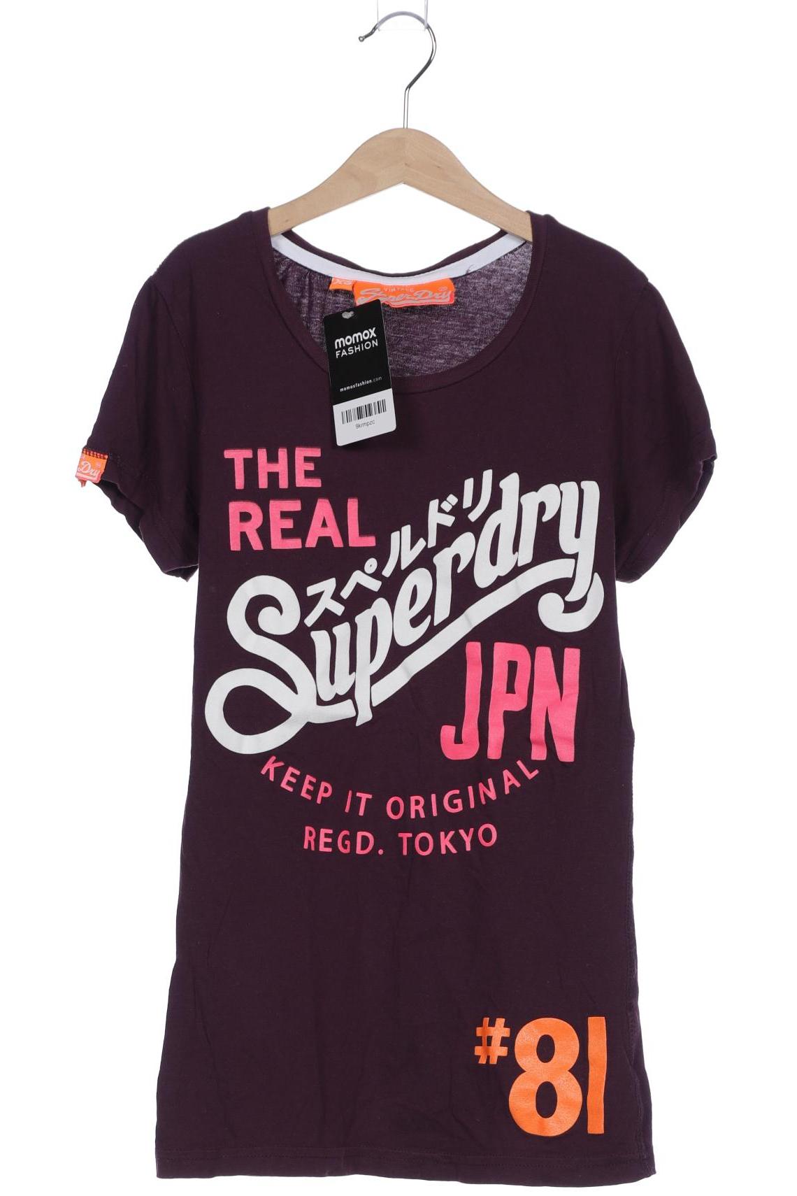 

Superdry Damen T-Shirt, flieder, Gr. 34