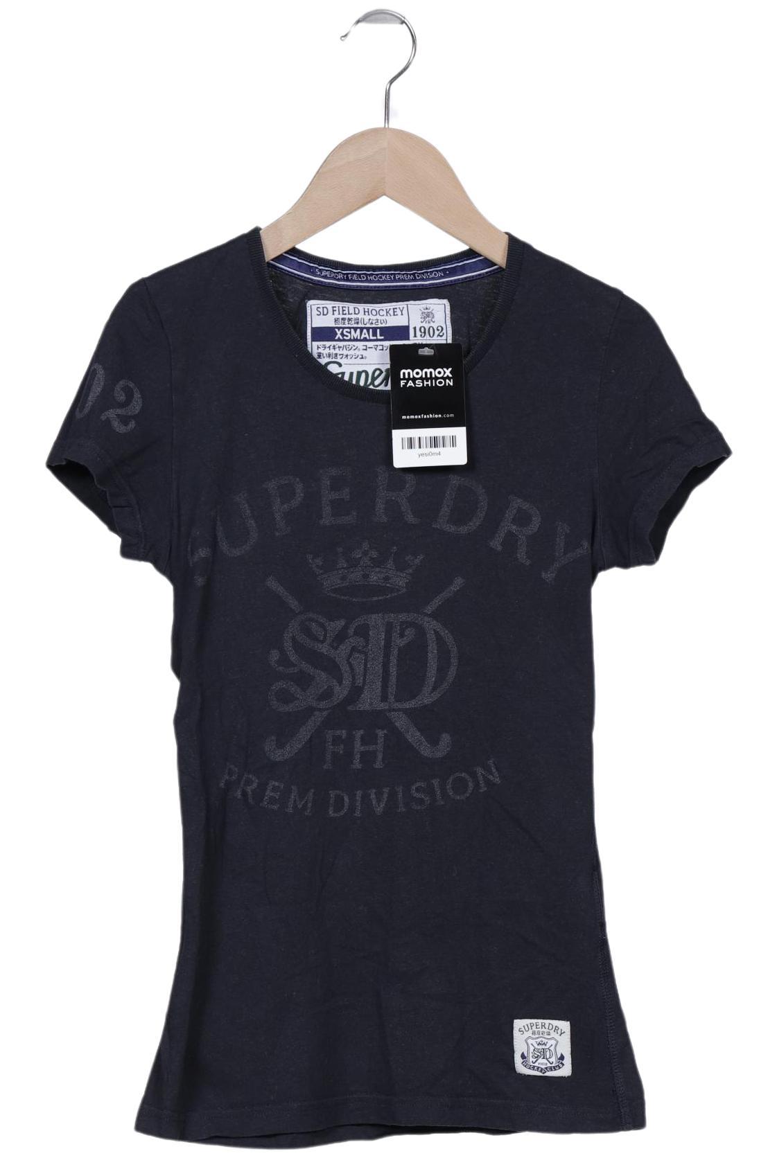 

Superdry Damen T-Shirt, marineblau, Gr. 34