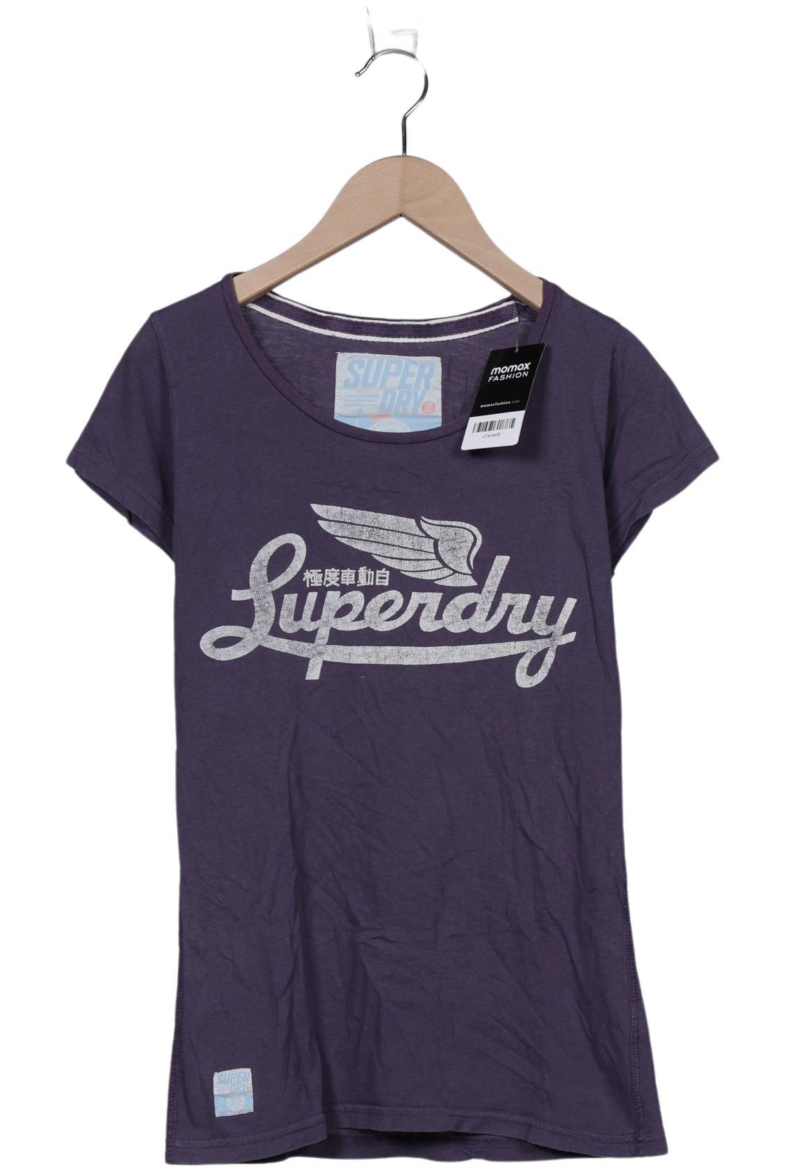 

Superdry Damen T-Shirt, flieder, Gr. 38