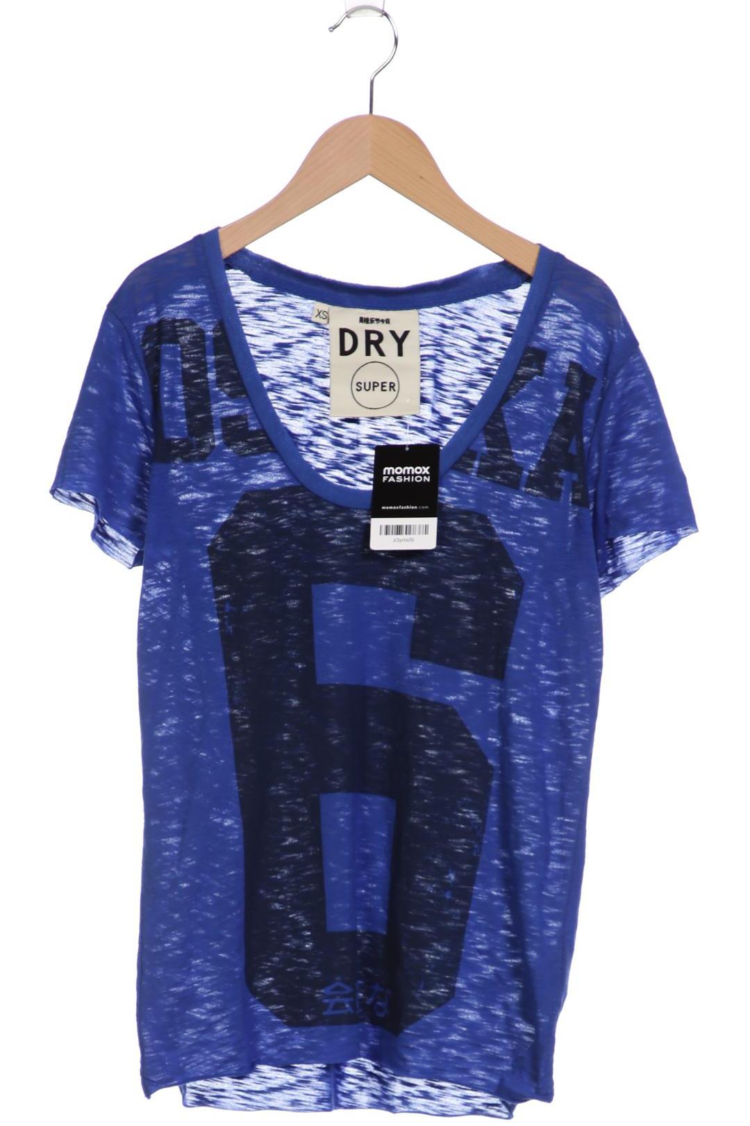 

Superdry Damen T-Shirt, blau, Gr. 34