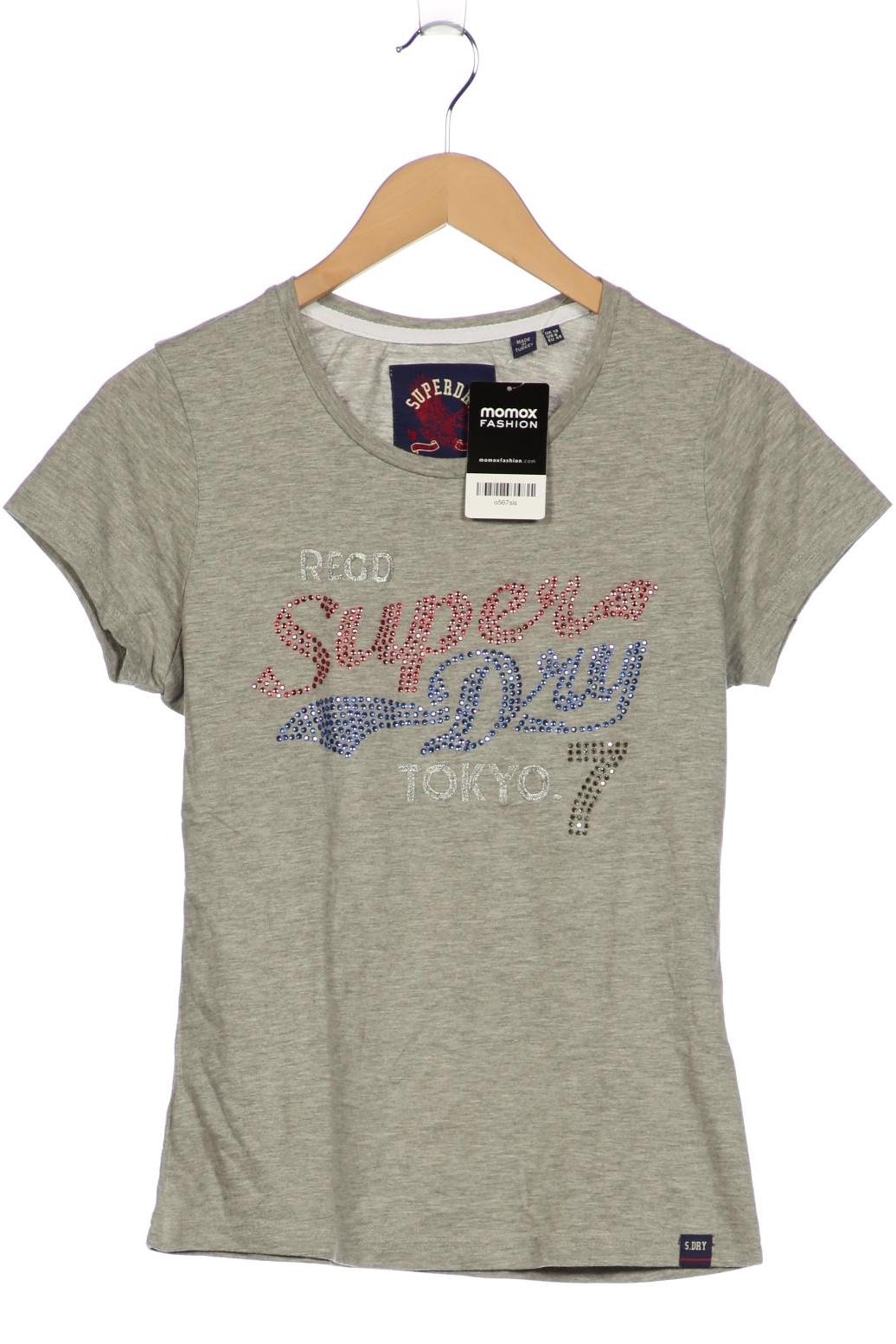 

Superdry Damen T-Shirt, grau, Gr. 40