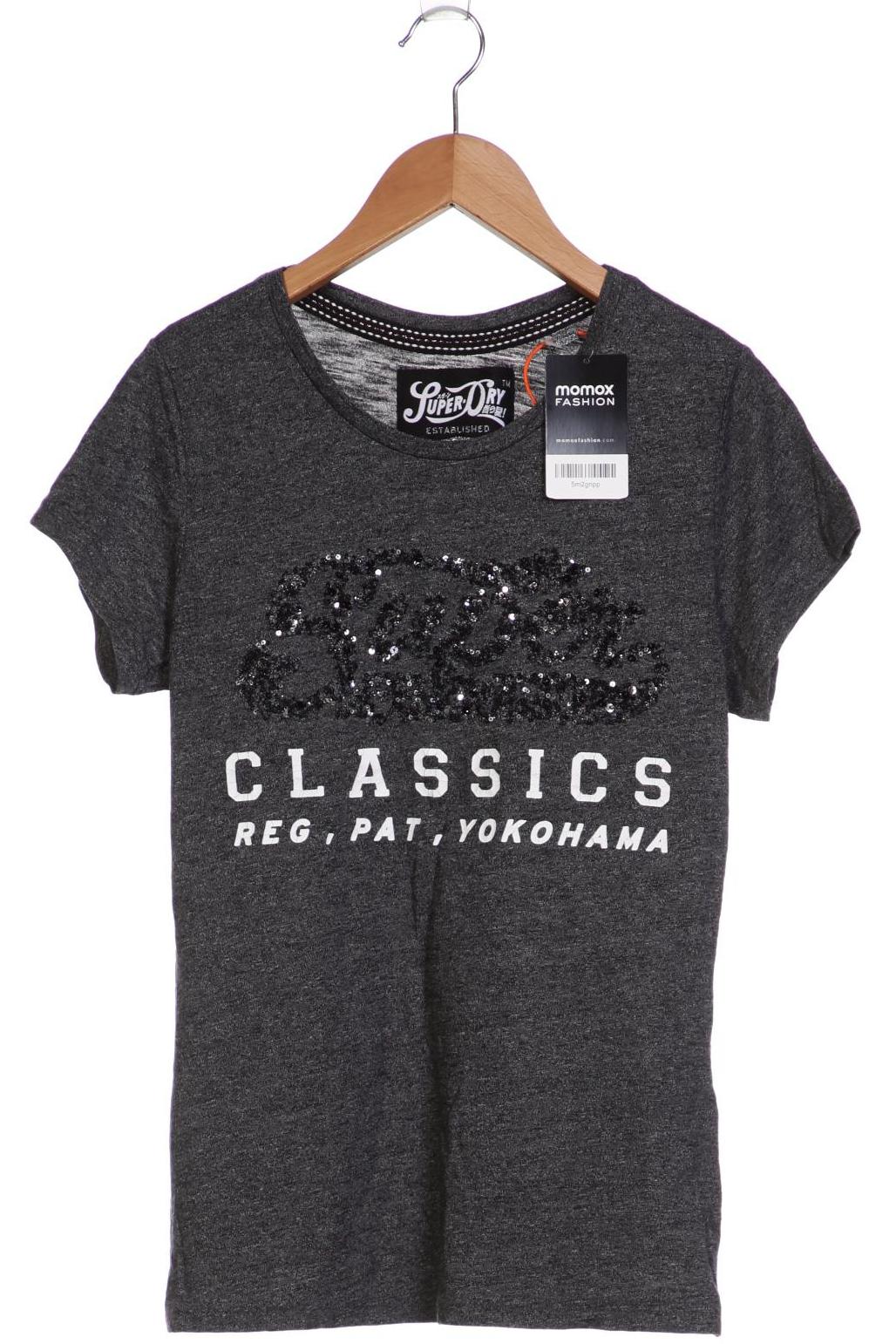 

Superdry Damen T-Shirt, grau, Gr. 38