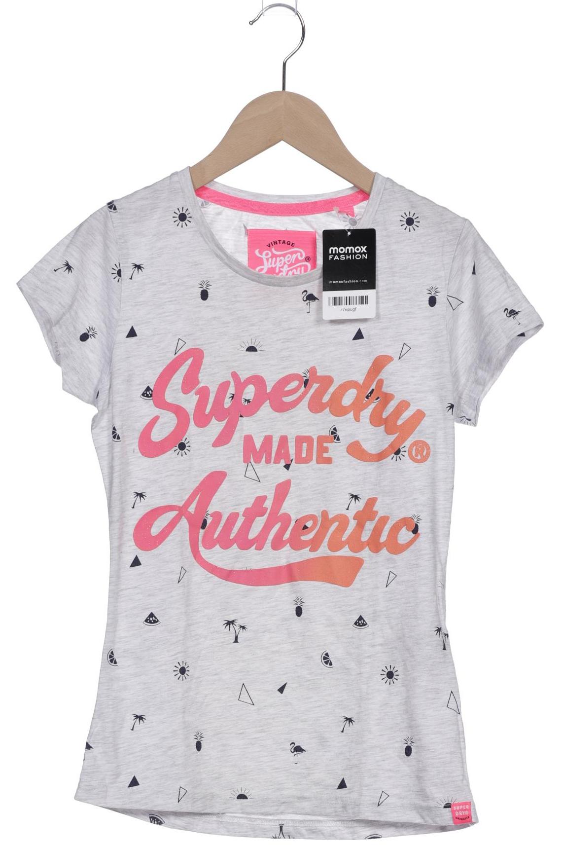 

Superdry Damen T-Shirt, grau, Gr. 36