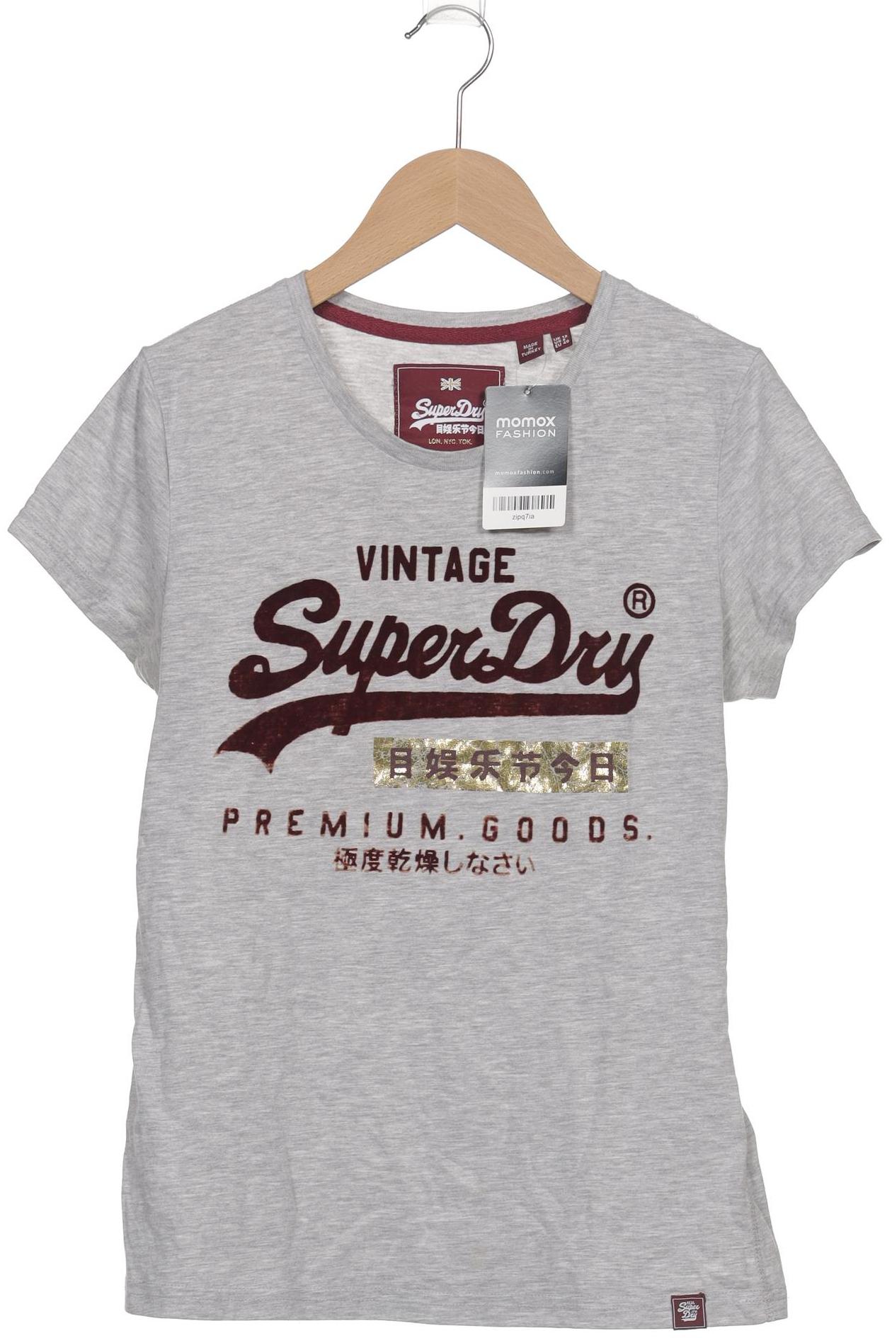 

Superdry Damen T-Shirt, grau, Gr. 40