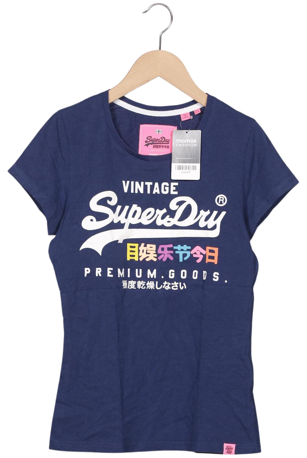 

Superdry Damen T-Shirt, marineblau, Gr. 38