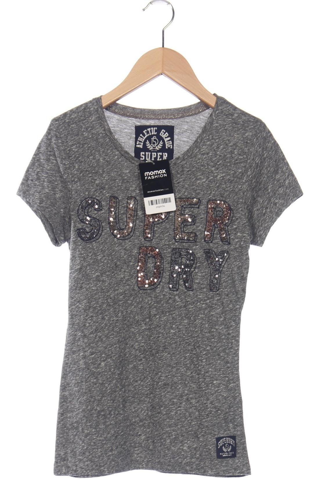 

Superdry Damen T-Shirt, grau, Gr. 34